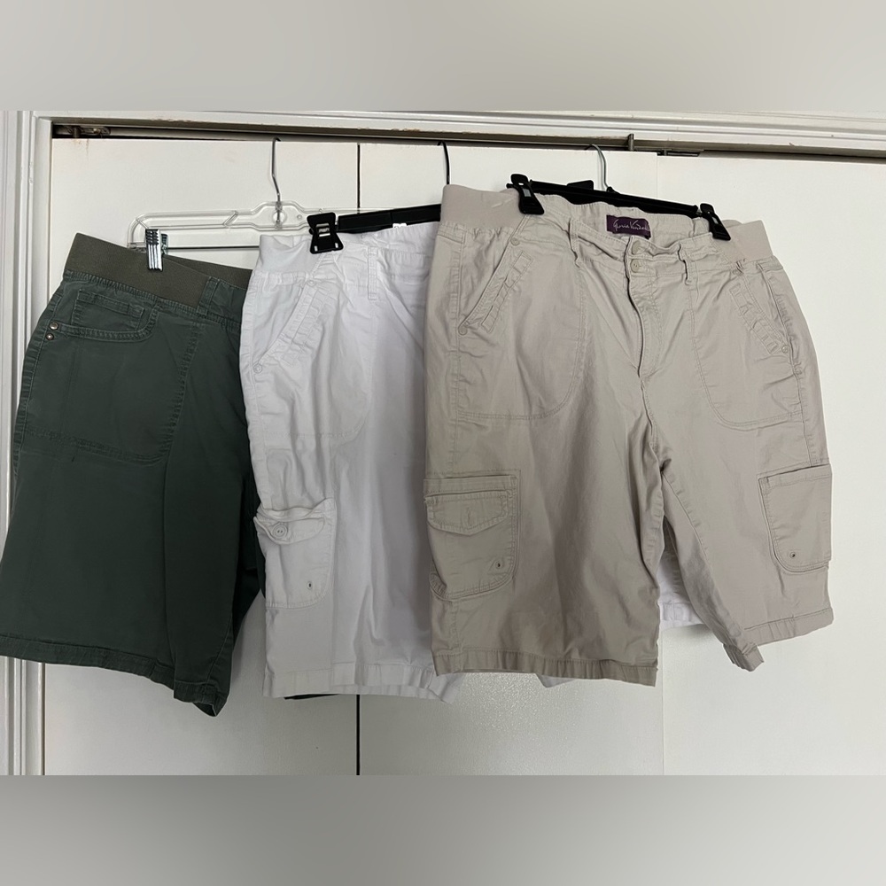 Three pairs of Bermuda shorts!